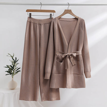 Costume décontracté 2 pièces avec gilet long et pantalon large - PanierRoyale
