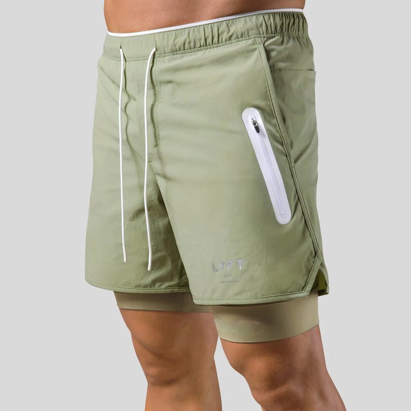 Short de Sport Homme 2 en 1 pour Équipement de Fitness
