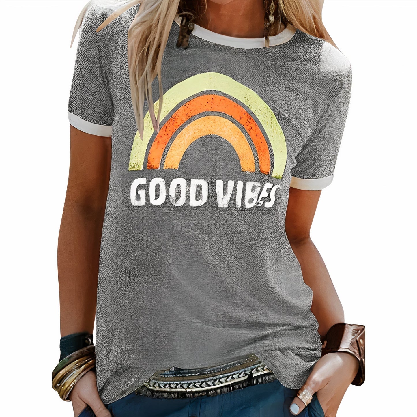 T-Shirt Homme Été Couleur Unie