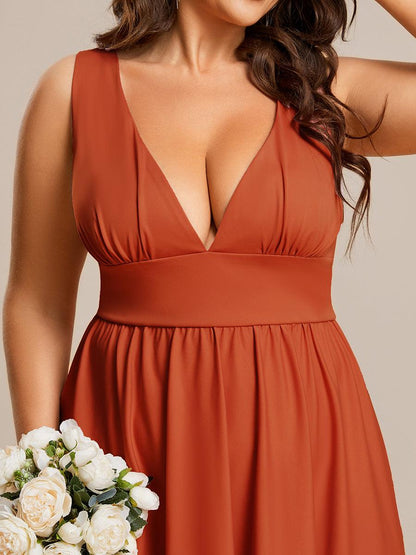Robe de soirée Femme Taille empire Col en V Fluide
