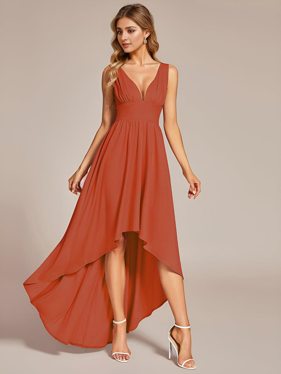 Robe de soirée Femme Taille empire Col en V Fluide