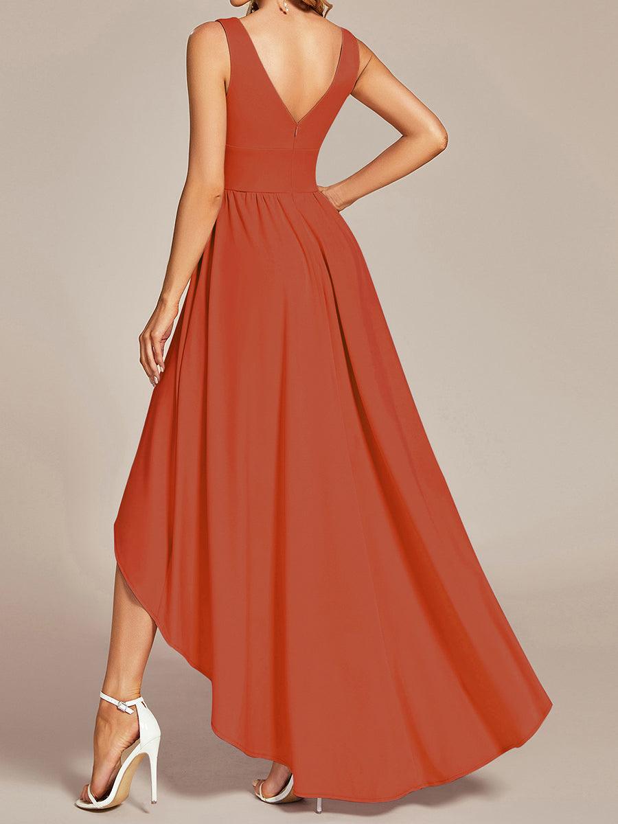 Robe de soirée Femme Taille empire Col en V Fluide