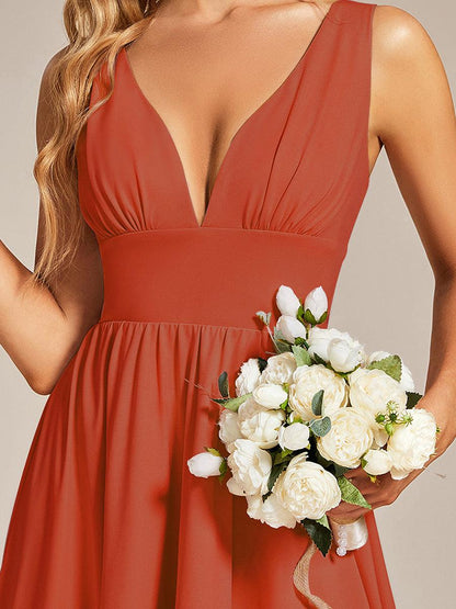 Robe de soirée Femme Taille empire Col en V Fluide