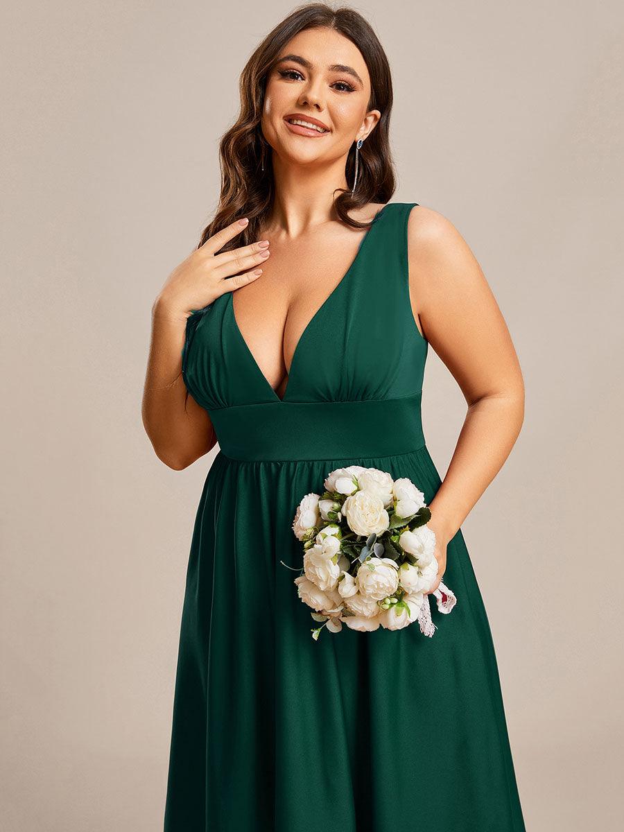 Robe de soirée Femme Taille empire Col en V Fluide