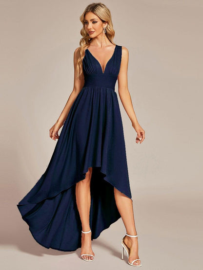 Robe de soirée Femme Taille empire Col en V Fluide