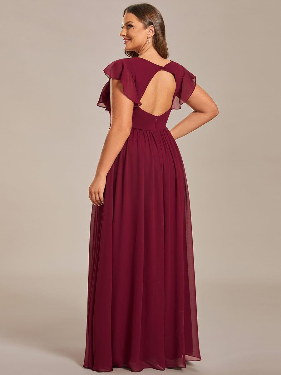 Robe Longue Femme en Mousseline Dos Ouvert Coupe Élégante