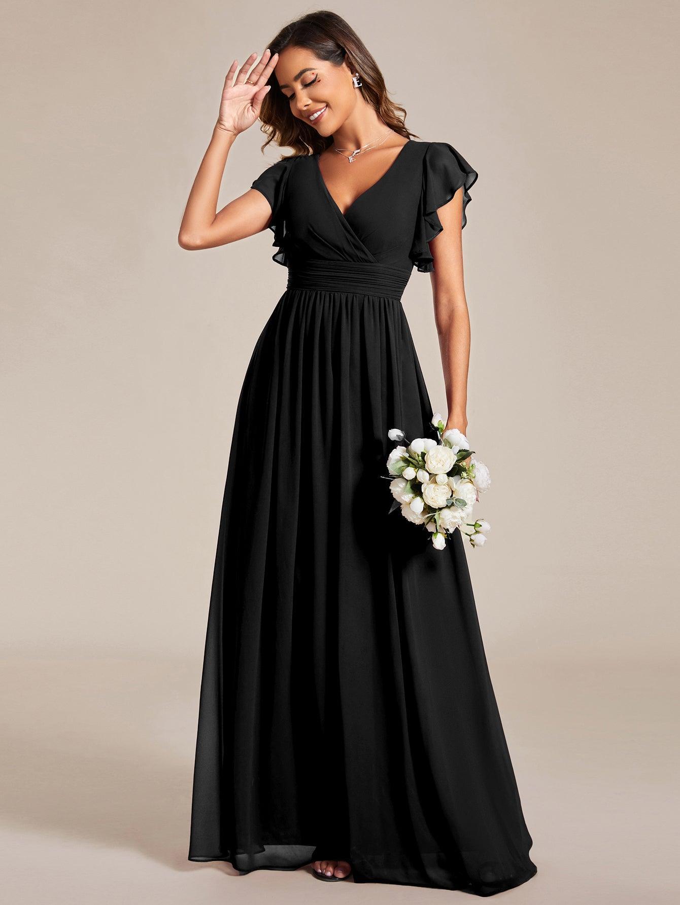 Robe Longue Femme en Mousseline Dos Ouvert Coupe Élégante