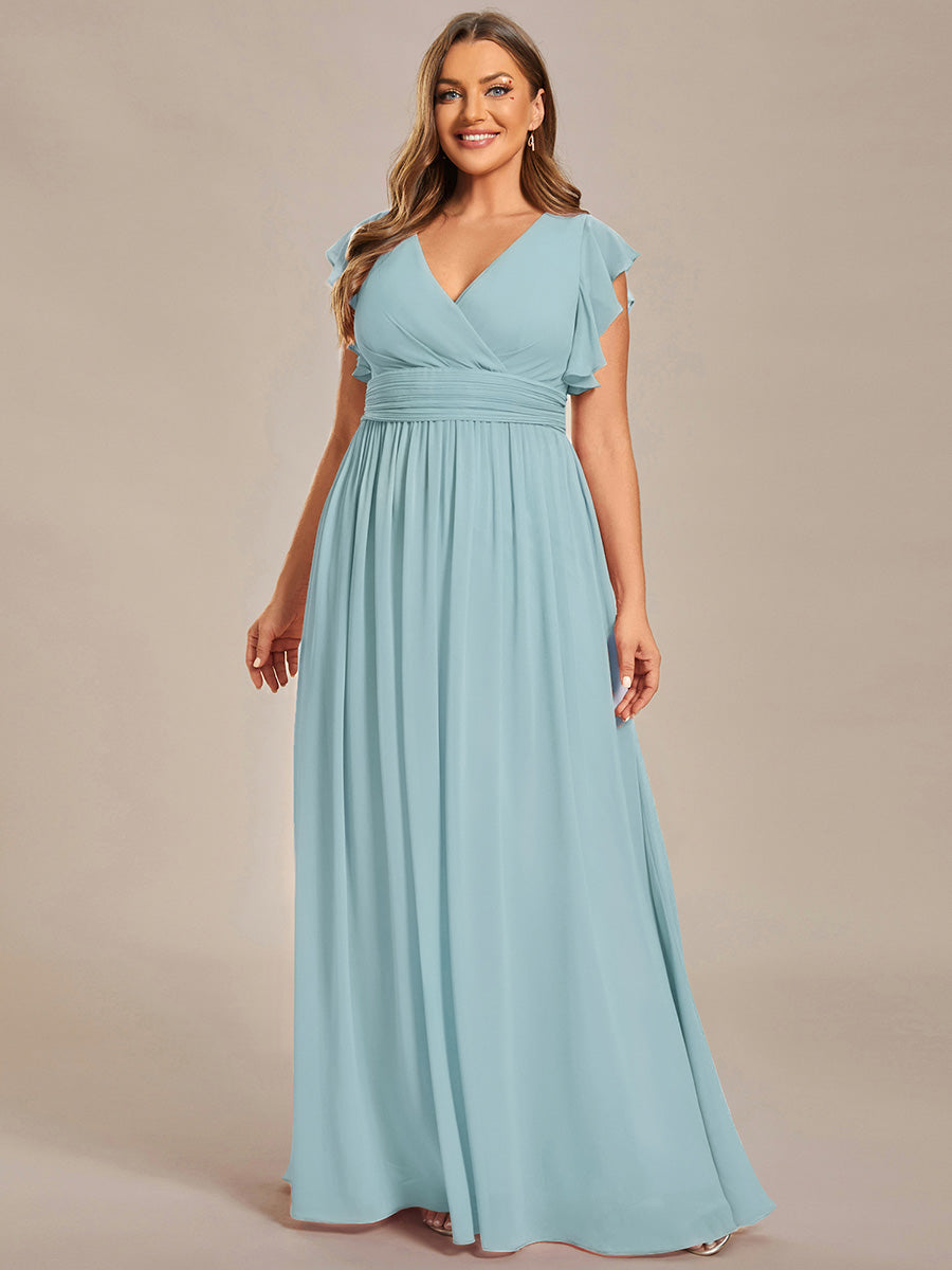 Robe Longue Femme en Mousseline Dos Ouvert Coupe Élégante