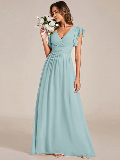Robe Longue Femme en Mousseline Dos Ouvert Coupe Élégante