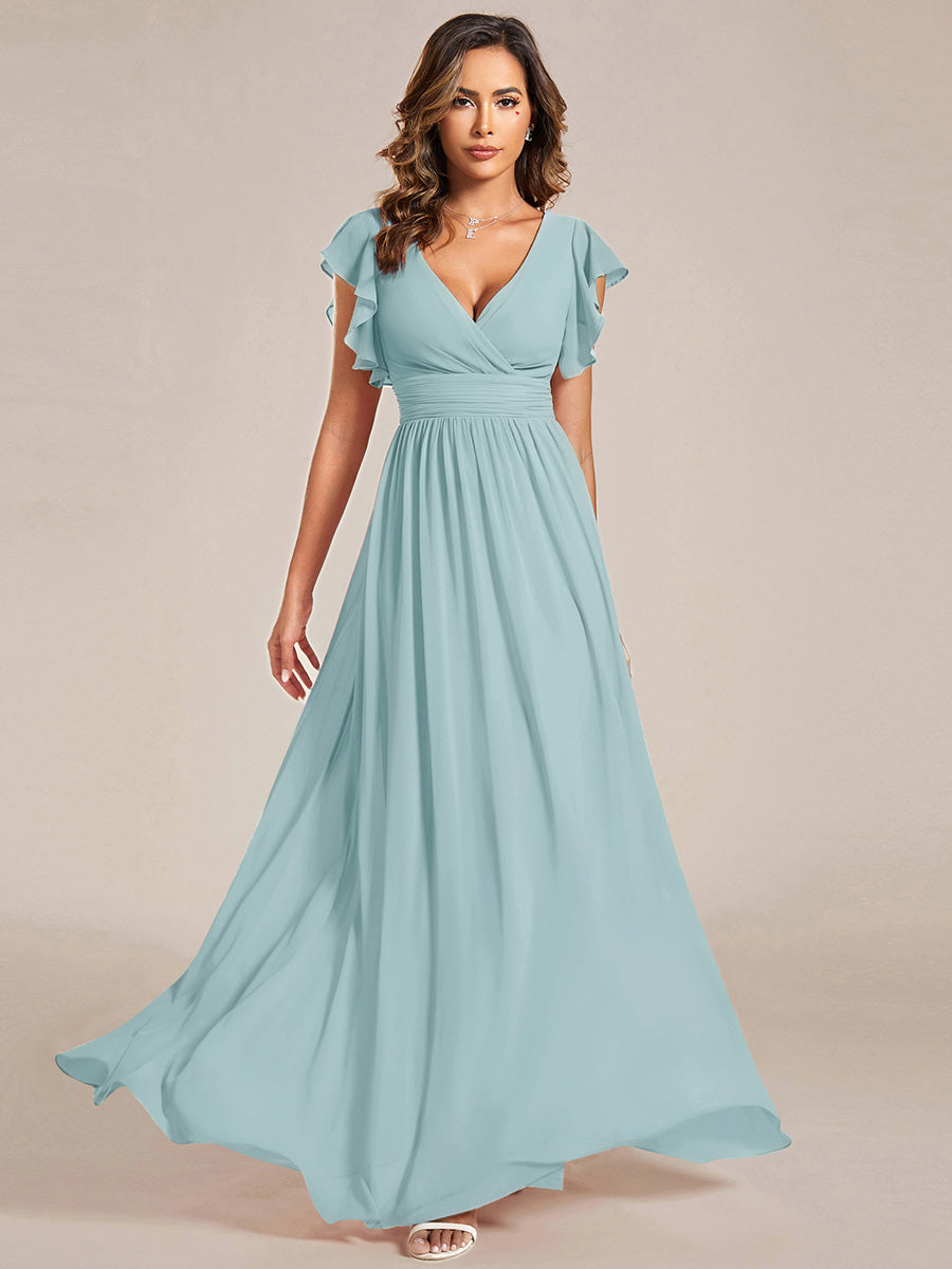Robe Longue Femme en Mousseline Dos Ouvert Coupe Élégante