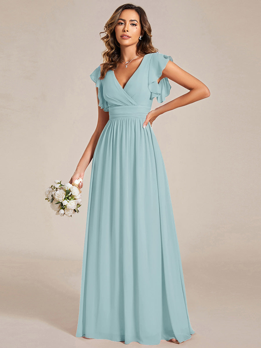 Robe Longue Femme en Mousseline Dos Ouvert Coupe Élégante