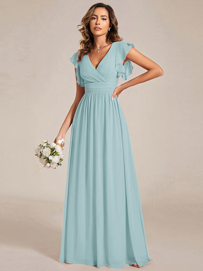Robe Longue Femme en Mousseline Dos Ouvert Coupe Élégante