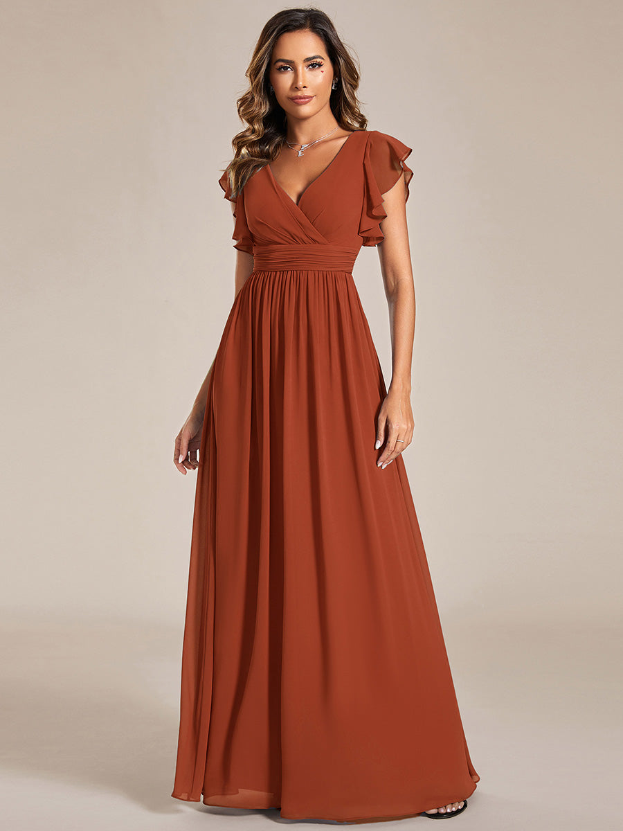 Robe Longue Femme en Mousseline Dos Ouvert Coupe Élégante