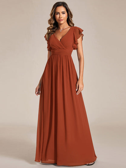 Robe Longue Femme en Mousseline Dos Ouvert Coupe Élégante
