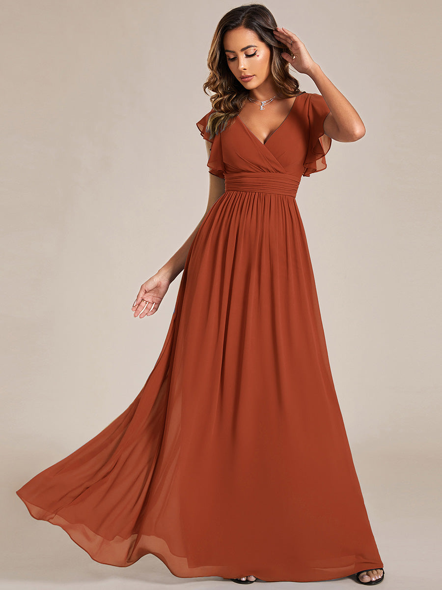 Robe Longue Femme en Mousseline Dos Ouvert Coupe Élégante