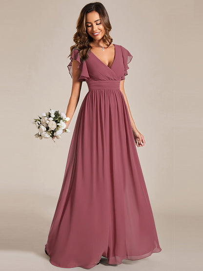 Robe Longue Femme en Mousseline Dos Ouvert Coupe Élégante