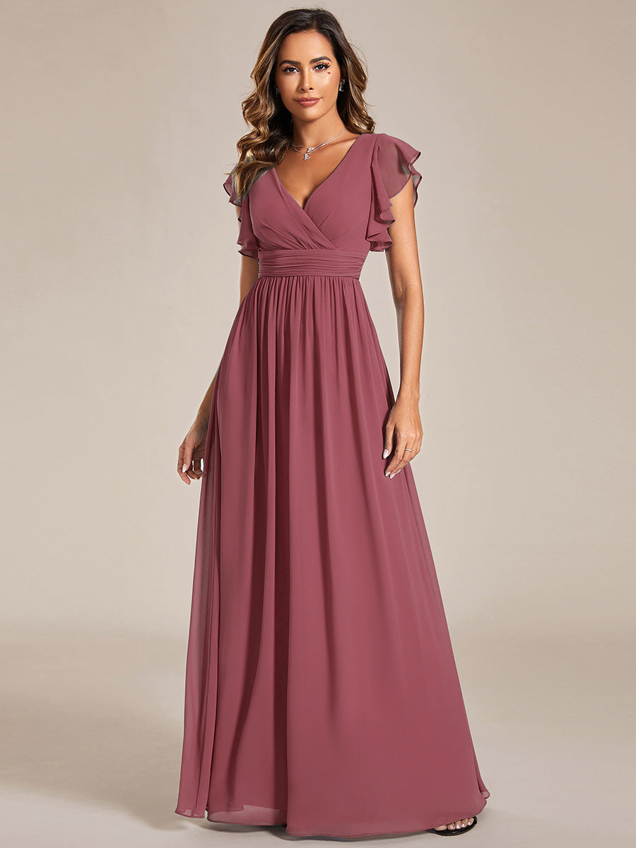 Robe Longue Femme en Mousseline Dos Ouvert Coupe Élégante