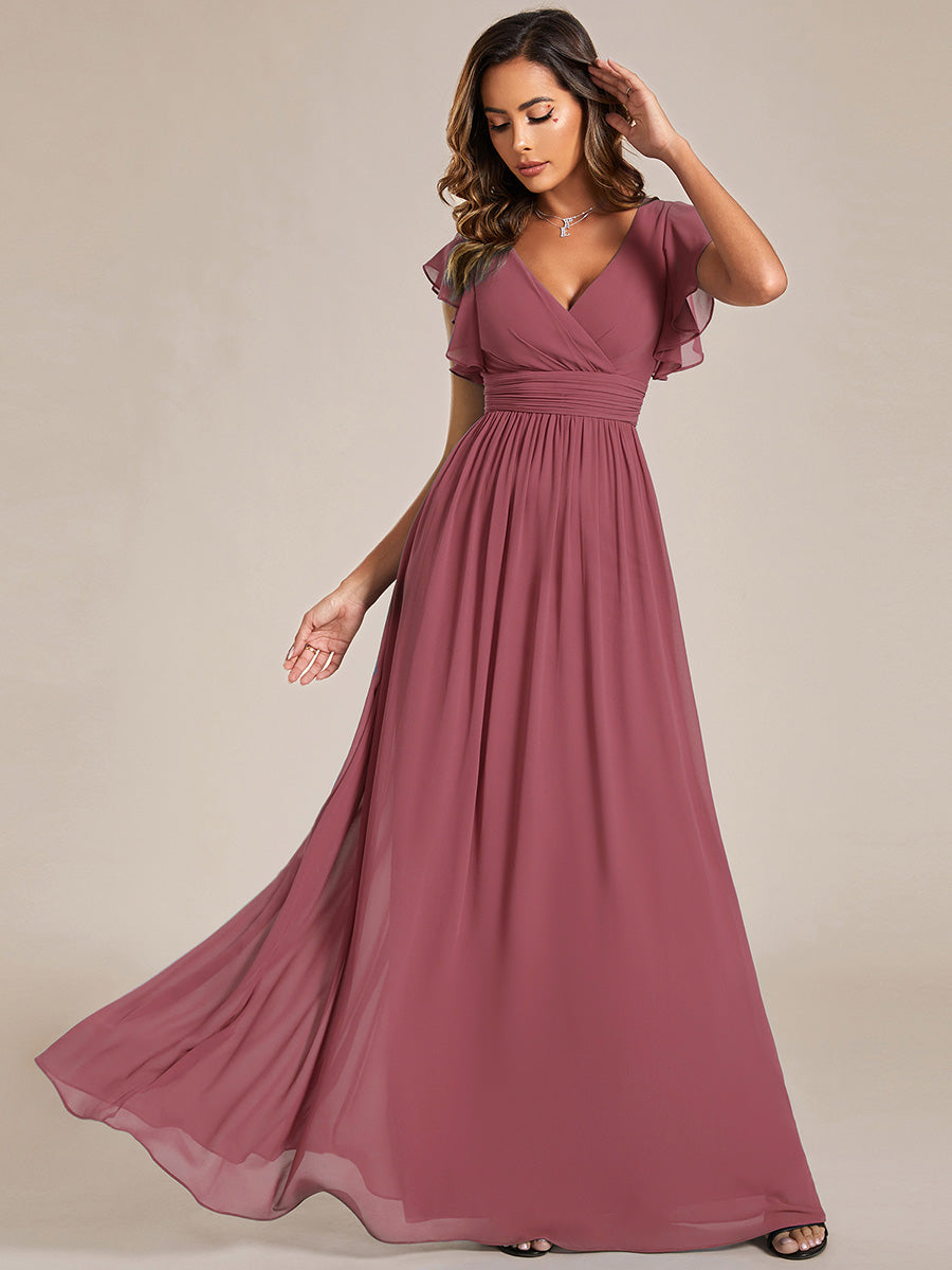 Robe Longue Femme en Mousseline Dos Ouvert Coupe Élégante