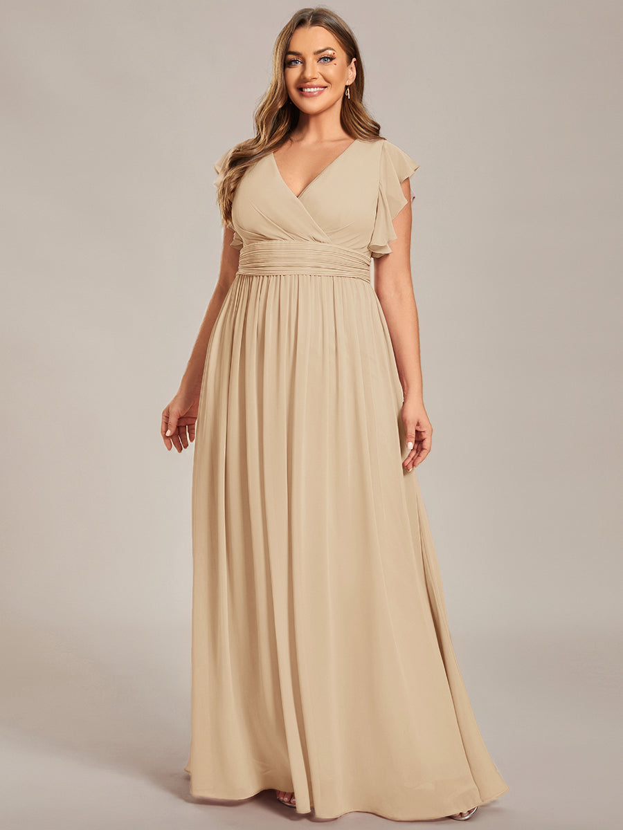Robe Longue Femme en Mousseline Dos Ouvert Coupe Élégante
