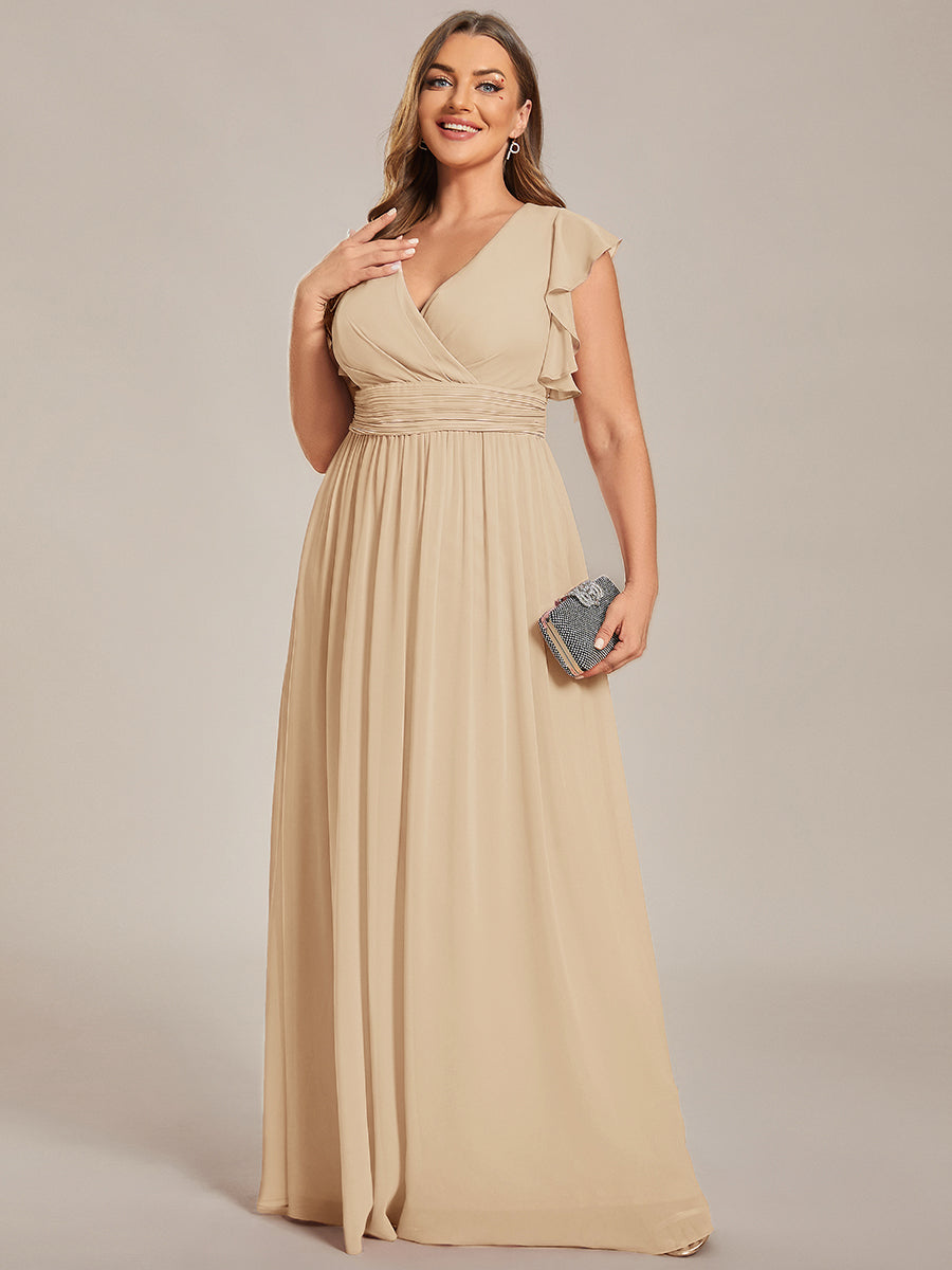 Robe Longue Femme en Mousseline Dos Ouvert Coupe Élégante