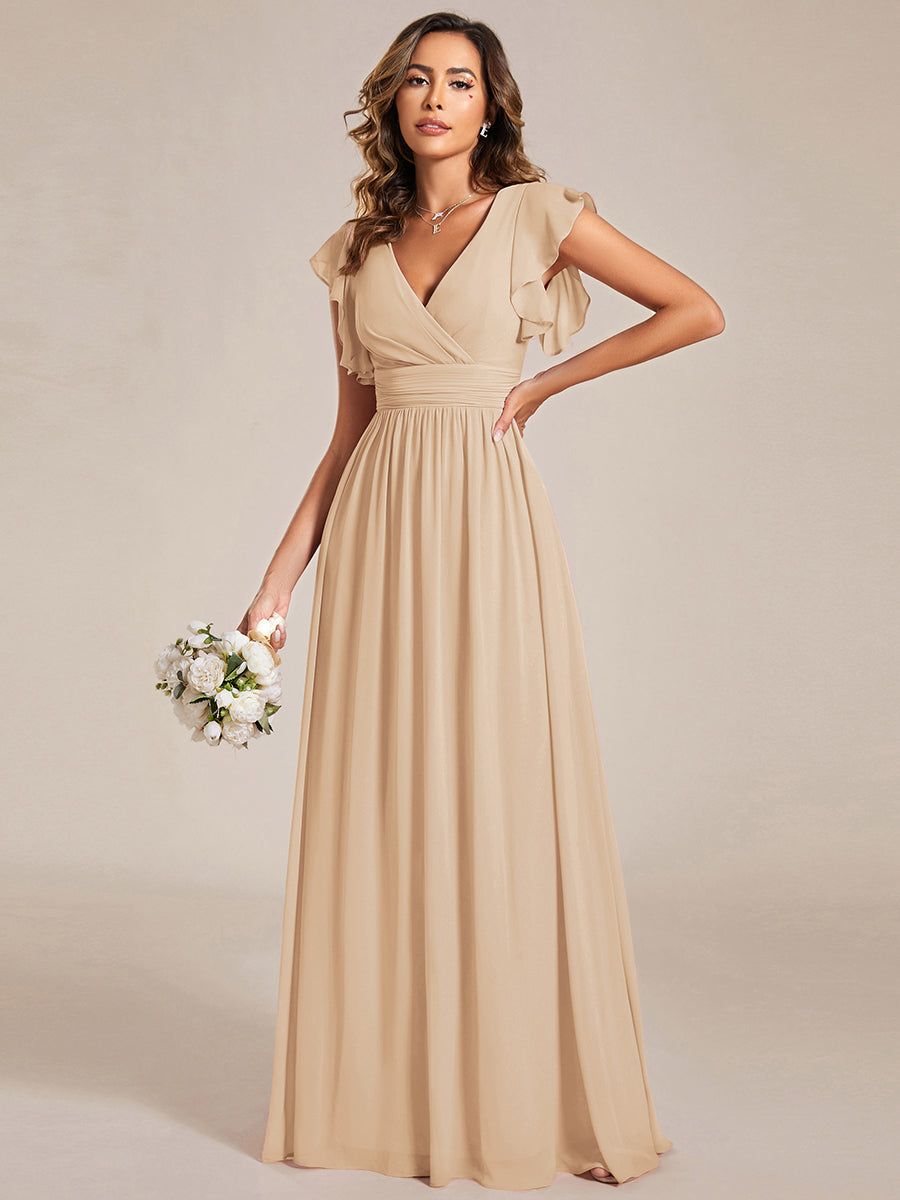 Robe Longue Femme en Mousseline Dos Ouvert Coupe Élégante
