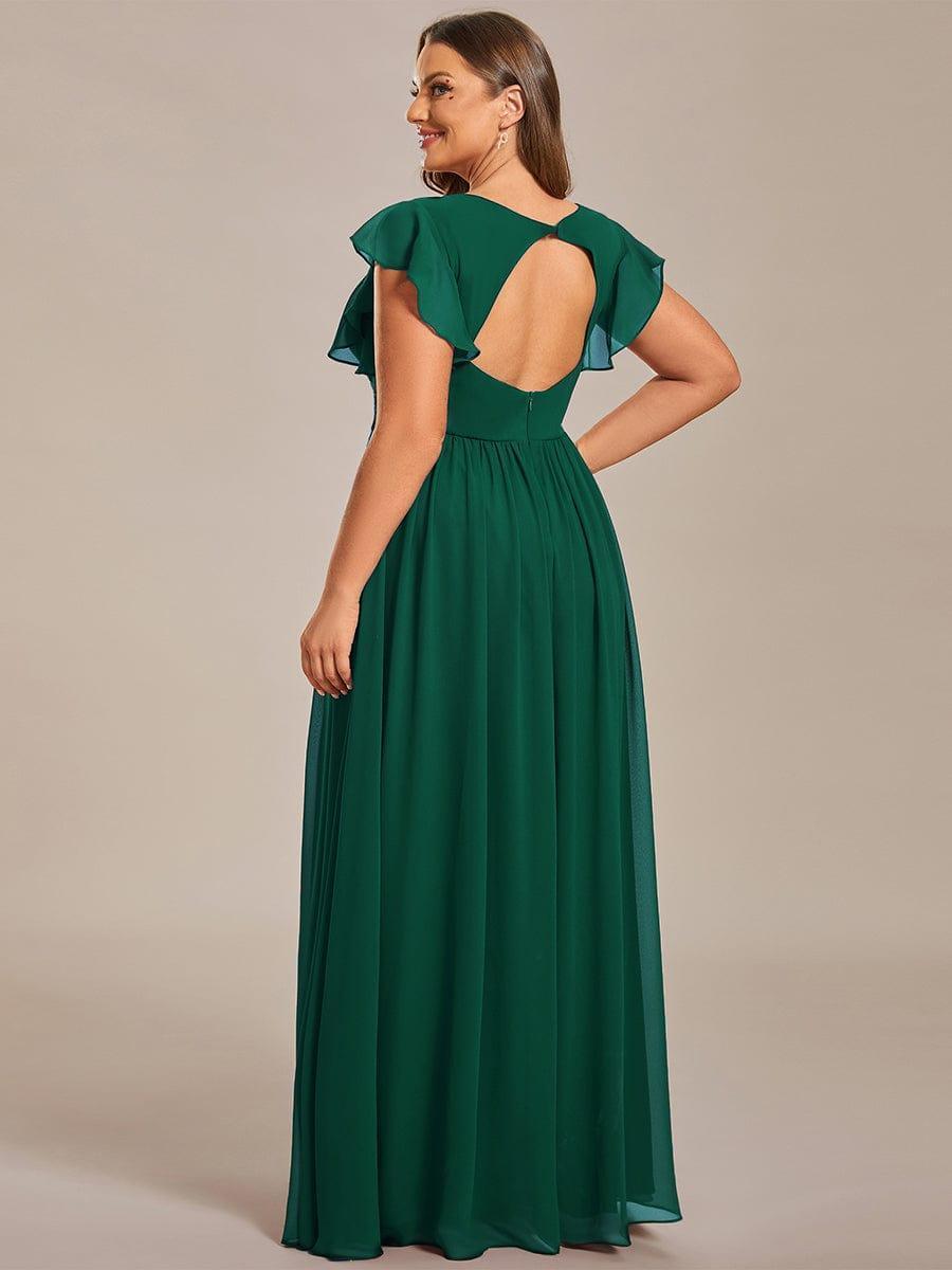 Robe Longue Femme en Mousseline Dos Ouvert Coupe Élégante