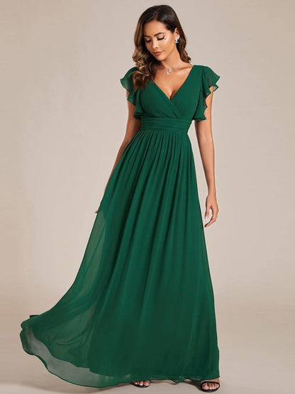 Robe Longue Femme en Mousseline Dos Ouvert Coupe Élégante