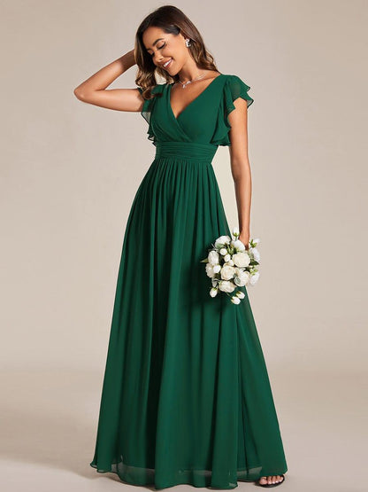 Robe Longue Femme en Mousseline Dos Ouvert Coupe Élégante