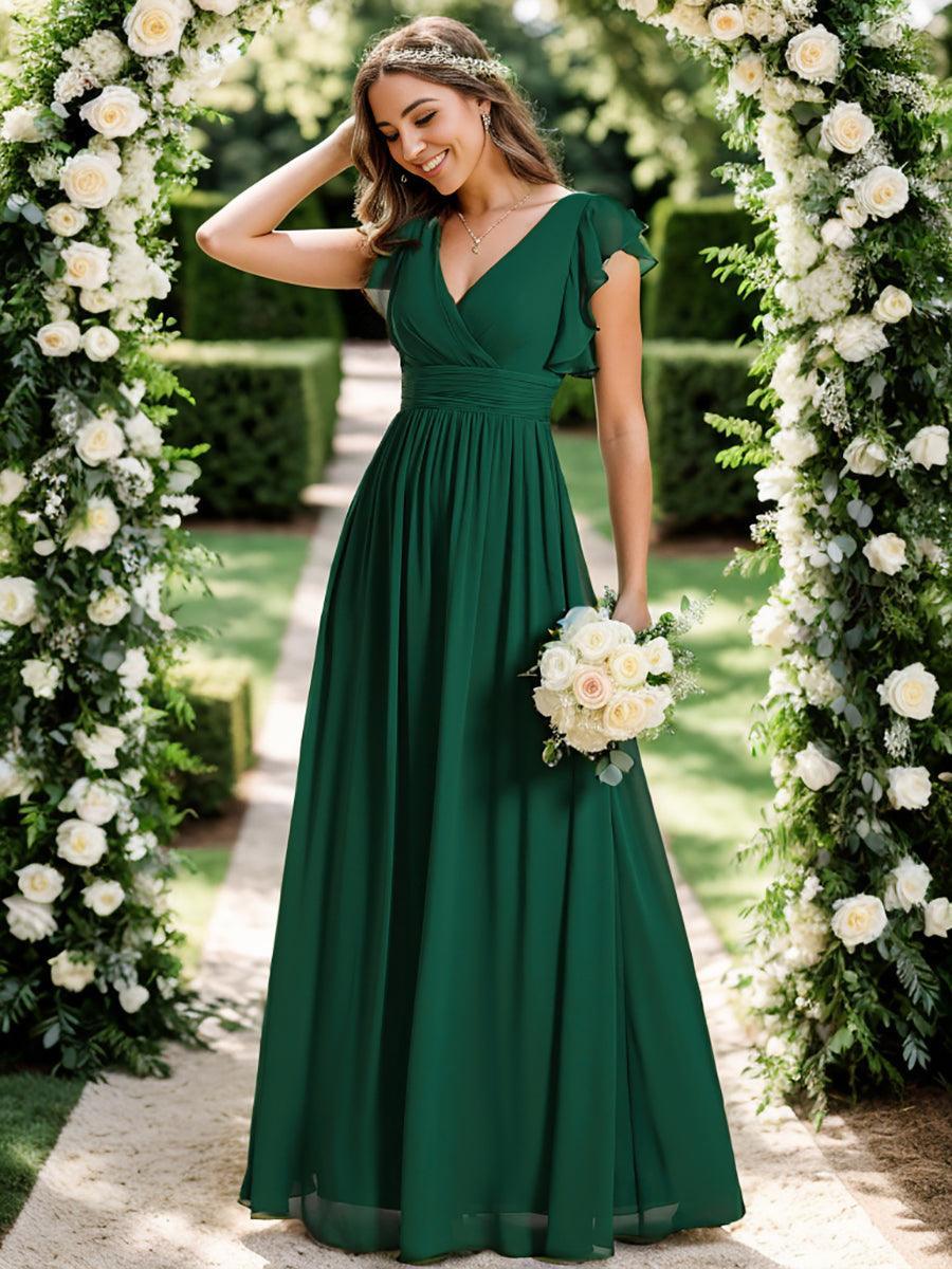 Robe Longue Femme en Mousseline Dos Ouvert Coupe Élégante
