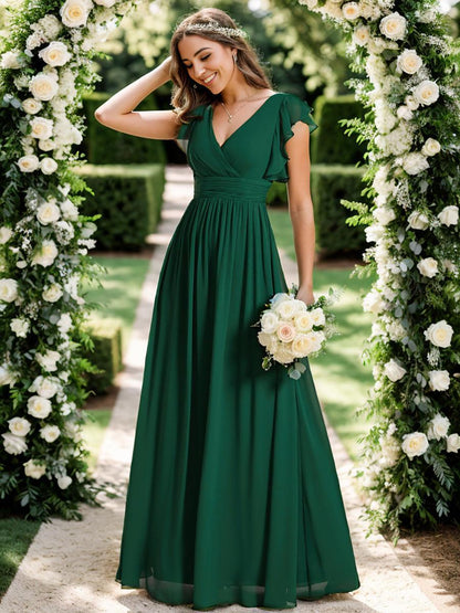 Robe Longue Femme en Mousseline Dos Ouvert Coupe Élégante