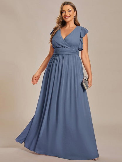 Robe Longue Femme en Mousseline Dos Ouvert Coupe Élégante