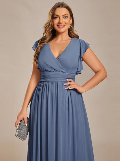 Robe Longue Femme en Mousseline Dos Ouvert Coupe Élégante