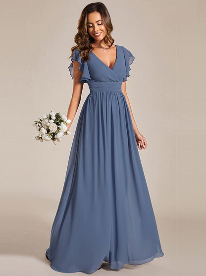 Robe Longue Femme en Mousseline Dos Ouvert Coupe Élégante
