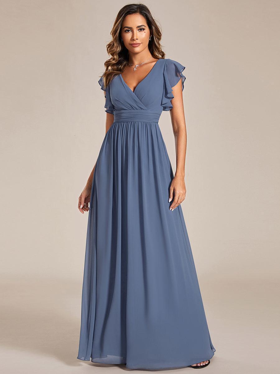 Robe Longue Femme en Mousseline Dos Ouvert Coupe Élégante