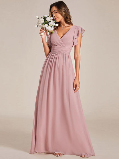 Robe Longue Femme en Mousseline Dos Ouvert Coupe Élégante