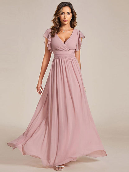 Robe Longue Femme en Mousseline Dos Ouvert Coupe Élégante