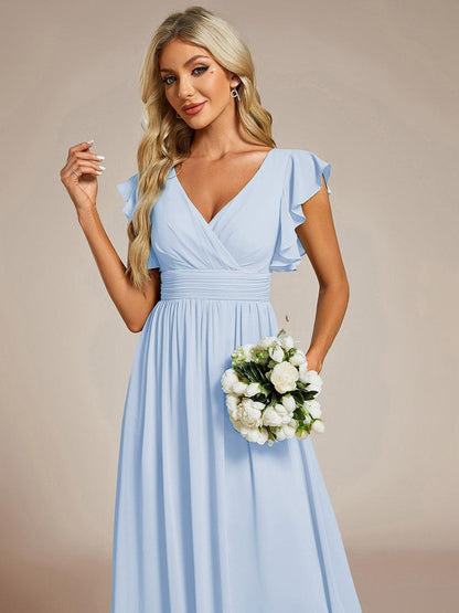 Robe Longue Femme en Mousseline Dos Ouvert Coupe Élégante