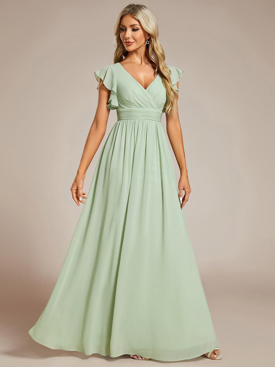 Robe Longue Femme en Mousseline Dos Ouvert Coupe Élégante