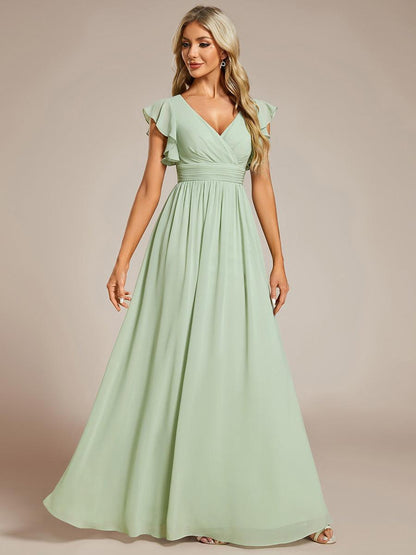Robe Longue Femme en Mousseline Dos Ouvert Coupe Élégante