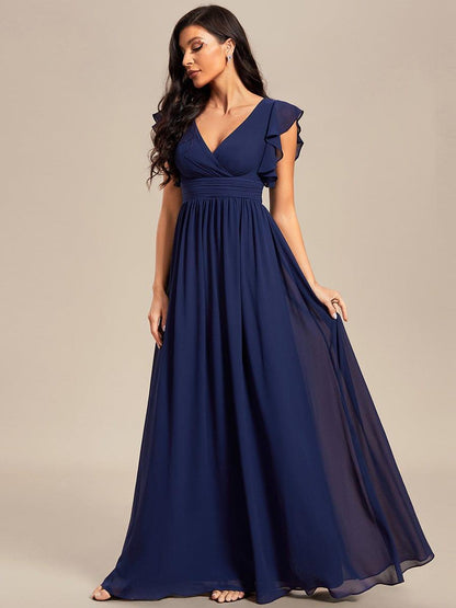 Robe Longue Femme en Mousseline Dos Ouvert Coupe Élégante