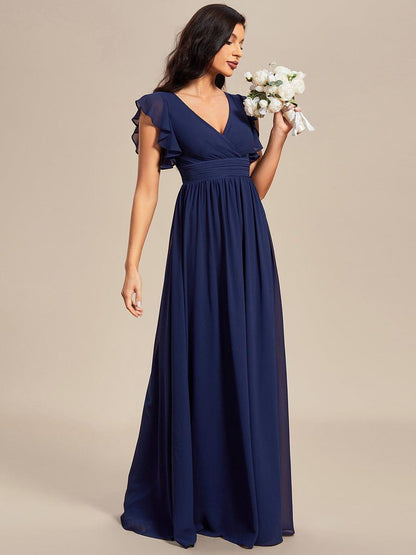 Robe Longue Femme en Mousseline Dos Ouvert Coupe Élégante