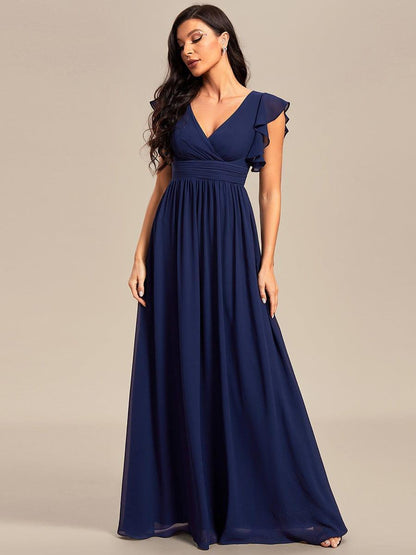 Robe Longue Femme en Mousseline Dos Ouvert Coupe Élégante