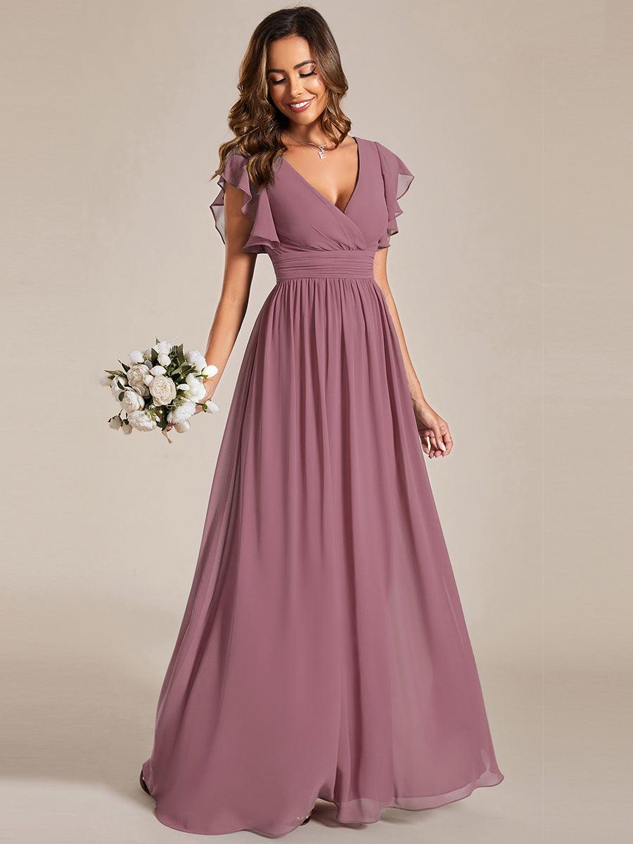 Robe Longue Femme en Mousseline Dos Ouvert Coupe Élégante