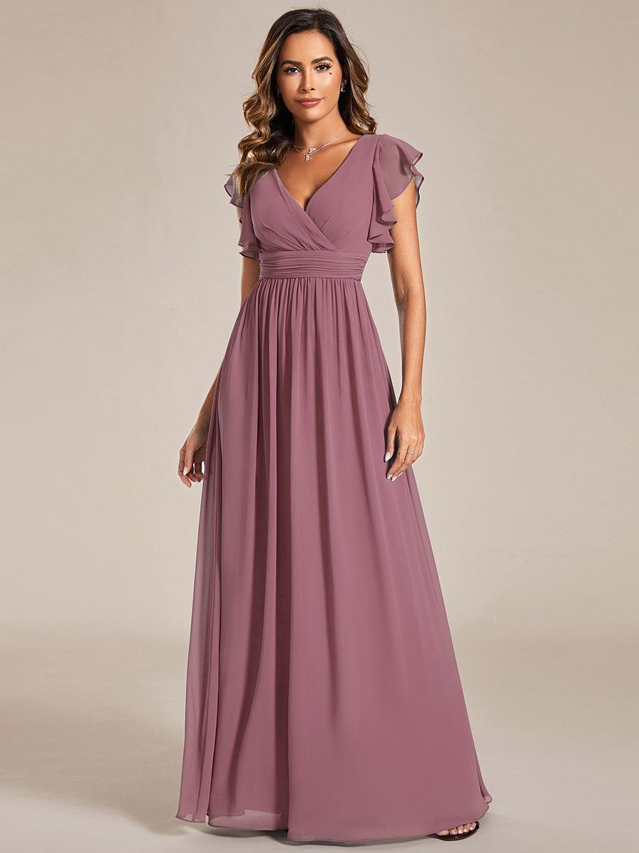 Robe Longue Femme en Mousseline Dos Ouvert Coupe Élégante