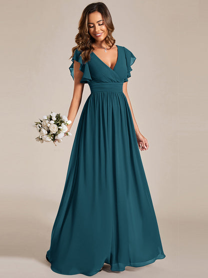 Robe Longue Femme en Mousseline Dos Ouvert Coupe Élégante