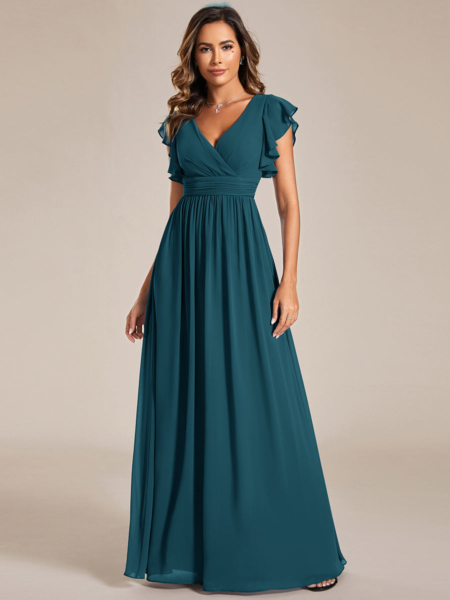 Robe Longue Femme en Mousseline Dos Ouvert Coupe Élégante