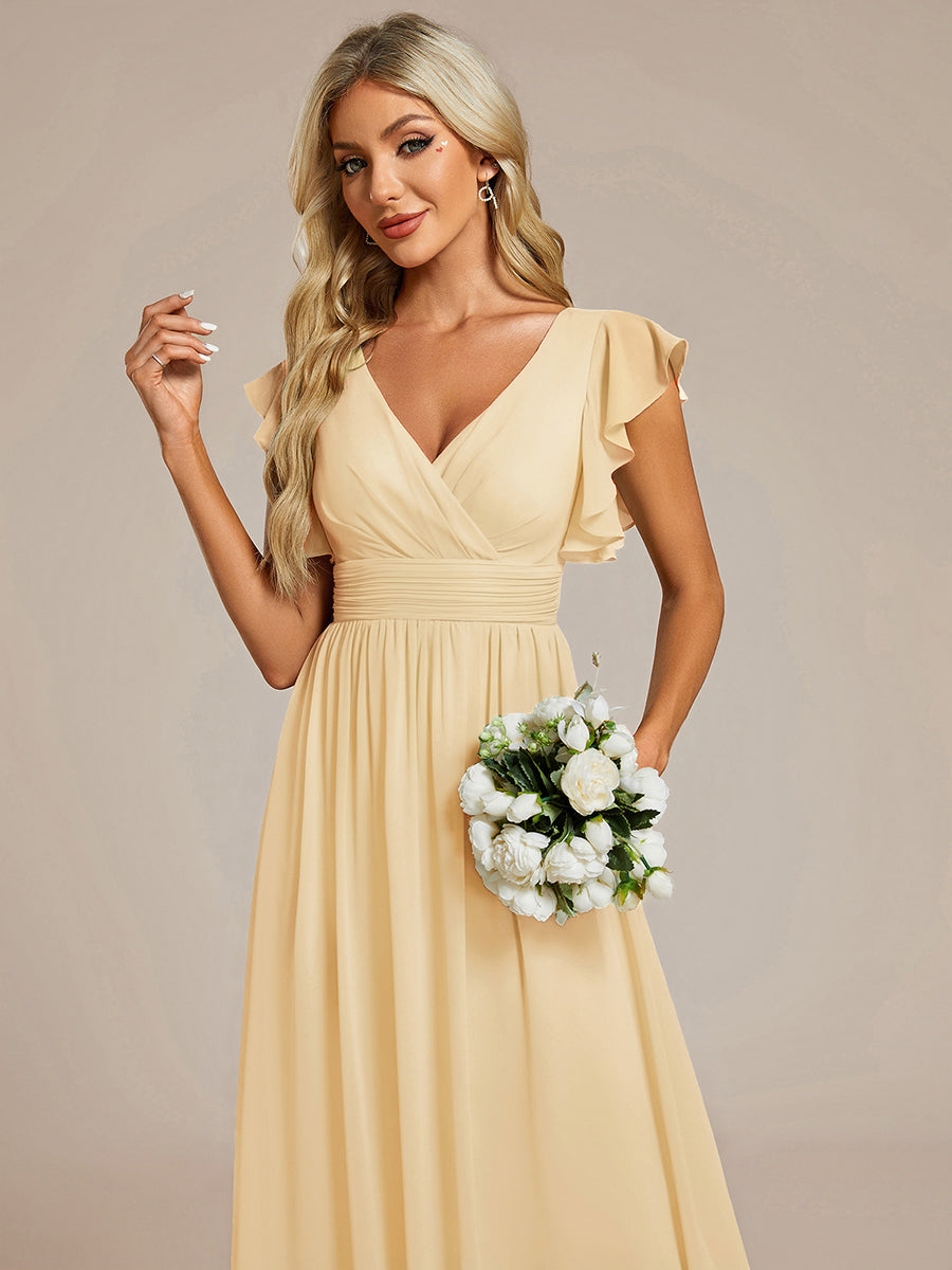 Robe Longue Femme en Mousseline Dos Ouvert Coupe Élégante