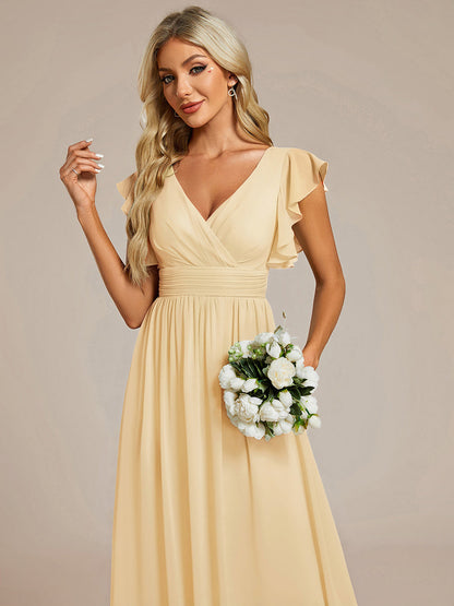 Robe Longue Femme en Mousseline Dos Ouvert Coupe Élégante