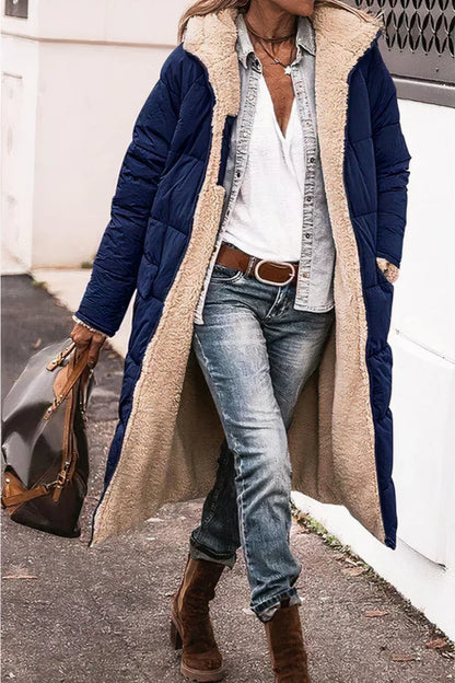 Manteau Femme Hiver Réversible Doux et Élégant