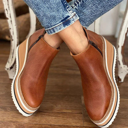 Bottines Femmes Basse Talon Chic et Élégantes
